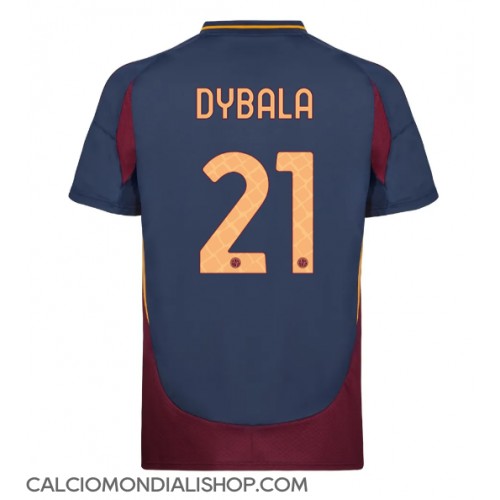 Maglie da calcio AS Roma Paulo Dybala #21 Terza Maglia 2024-25 Manica Corta